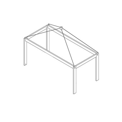 Lifetime sky frame for bunk bed white