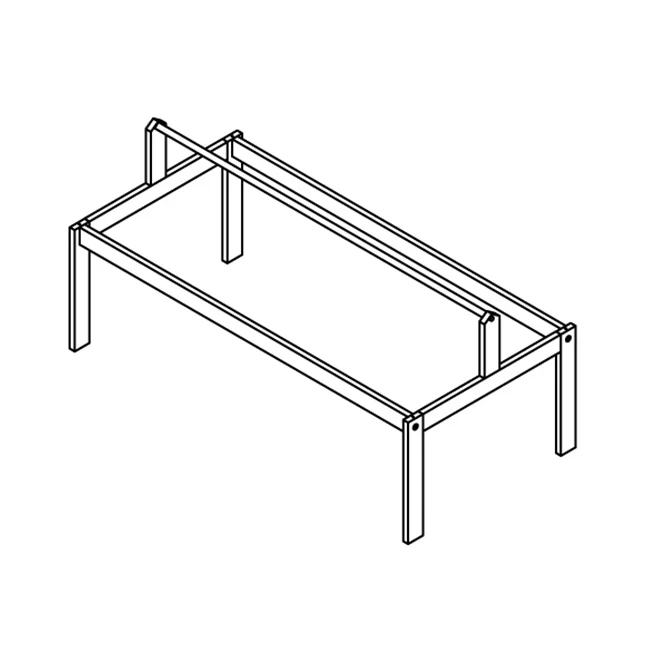 Cadre Lifetime pour toit en tissu - lit 4 en1 Whitewash