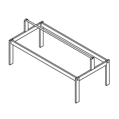 Telaio Lifetime per tetto in tessuto - Calce letto 4 in1