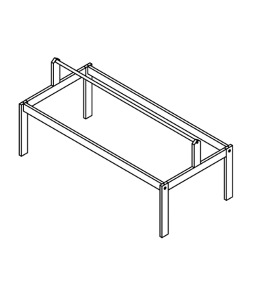 Lifetime Gestell für Stoffdach  - 4 in1 Bett weiss