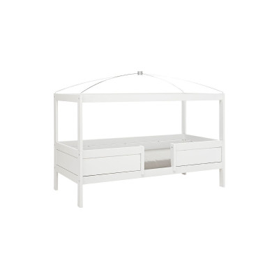 Lifetime 4 in 1 bed with canopy with rolling floor white