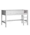 LifeTime-Kidsrooms Half-height bed Laura-DLR, 90x200 cm, with DeLuxe slatted frame whitewash