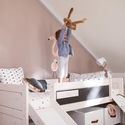 Lifetime Kidsrooms Absturzsicherung inkl. 624 und Kreidetafel Front Whitewash