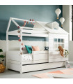 Lifetime Kidsrooms Base Cabine Lit Lake House 1 - sommier Luxe, blanc