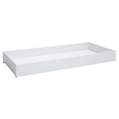 Grand tiroir de lit Lifetime pour lit de base en blanc