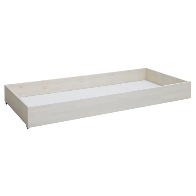 Grande cassettone da letto Lifetime per letto di base in whitewash