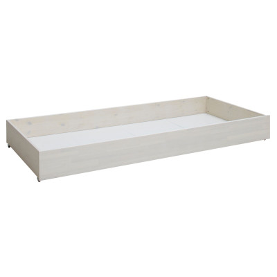 Grand tiroir de lit Lifetime pour lit de base en whitewash