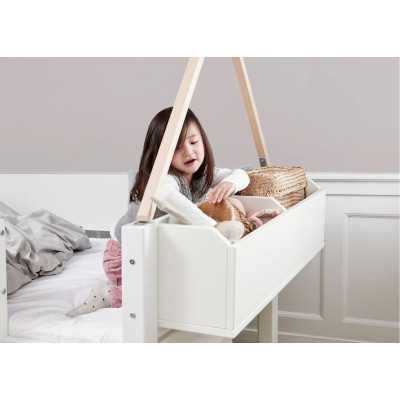 Manis-h cot NANNA with 3 drawers 90 x 200 cm Snow white