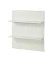 Manis-h corner shelf with 2 floors Snow white