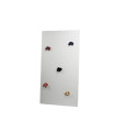 Manis-h climbing wall for half-height bed snow white