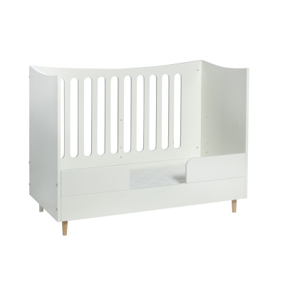 Manis-h cot with height-adjustable floor Snow white