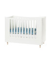 Manis-h cot with height-adjustable floor Snow white