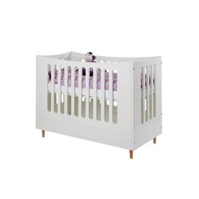 Manis-h Babybett mit offenem Giebel snow white