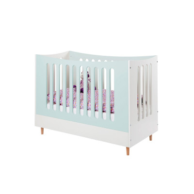 Manis-h Babybett mit offenem Giebel snow white