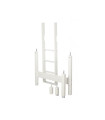 Manis-h posts and ladder for medium-height combi bed GLEN Snow white