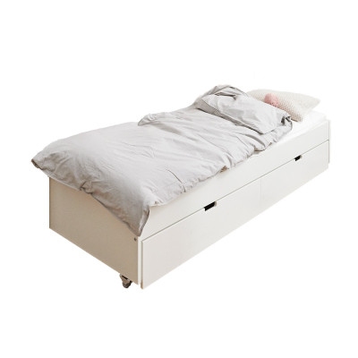 Manis-h pull-out bed with slatted frame Snow white