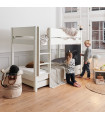 Manis-h Kinderbett FRIGG mit Kreidetafel 90 x 200 cm Snow white