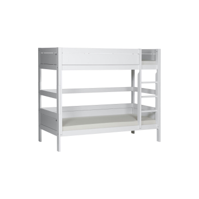 Lifetime Etagenbett BUNK BED 90x200, inkl Leiter, Bücherbord, Absturzsicherung, 2 deluxe-Lattenrost Whitewash