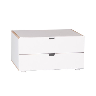 Manis-h commode avec 2 tiroirs Blanche-Neige