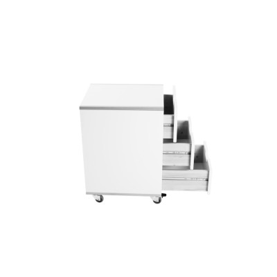 Manis-h chest of drawers with 3 drawers Snow white