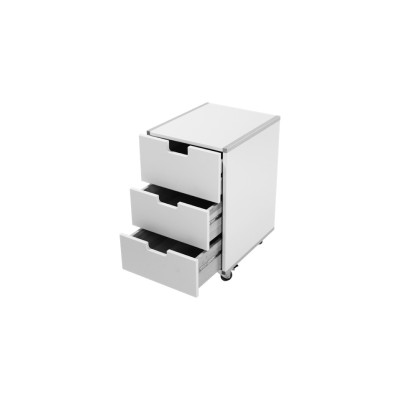Manis-h chest of drawers with 3 drawers Snow white
