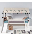 Lifetime bunk bed Climb & Slide with Deluxe Slatted Frame Wild Land white