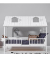 Lifetime 2 in 1 letto Beachhouse V2 con struttura a doghe deluxe bianca