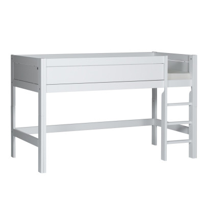 Lifetime Half-height bed Kombi 1 - with roller floor and safety elevation white