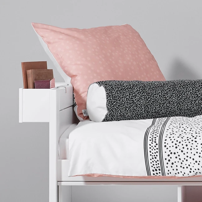 Lifetime Kojenbett Kombi 2 mit Rollboden und zwei Schubladen weiss