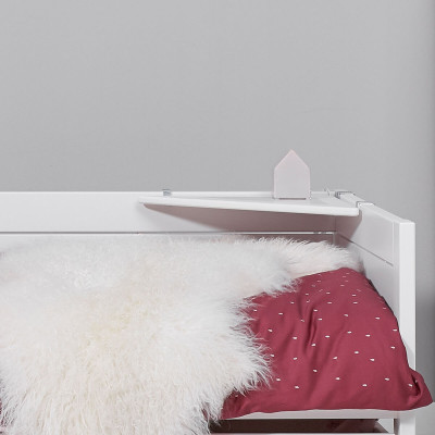 Lifetime Basisbett Kombi 1- 120x200 cm mit Bettkasten und Deluxe Lattenrost weiss