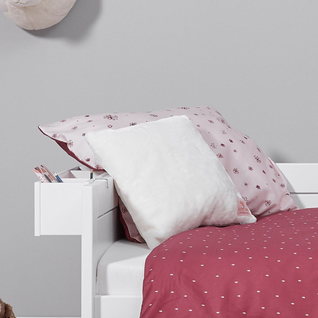 Lifetime base bed 90x200 cm with large bed box and RLR white