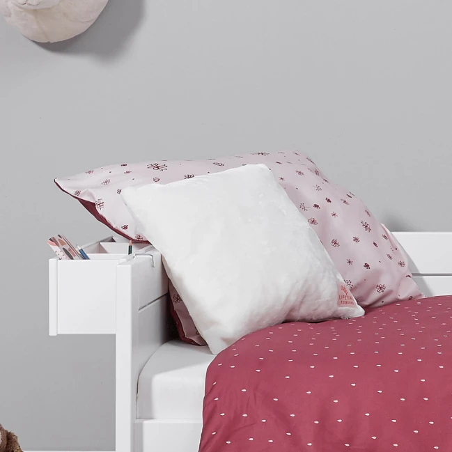 Lifetime Basisbett 90x200 cm mit Bettkasten und Roll-Lattenrost weiss