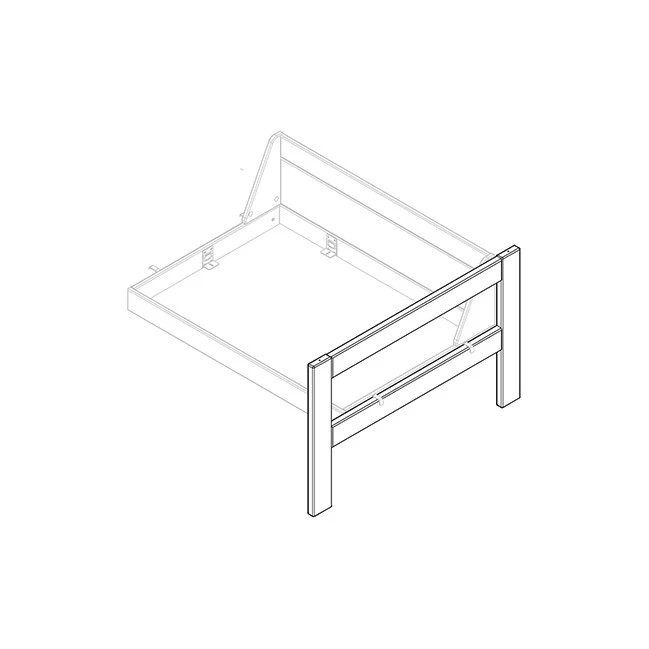 Lifetime headboard for bench hung Beach House white