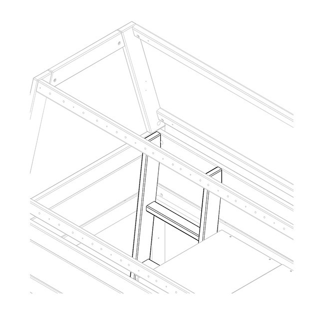 Piccola scala Lifetime, 2 gradini, per Hangout bianco