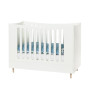 lettino Manis-h con pavimento regolabile in altezza 93 cm x 144 cm Bianco neve