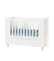 Manis-h cot with height-adjustable floor 93 cm x 144 cm Snow white