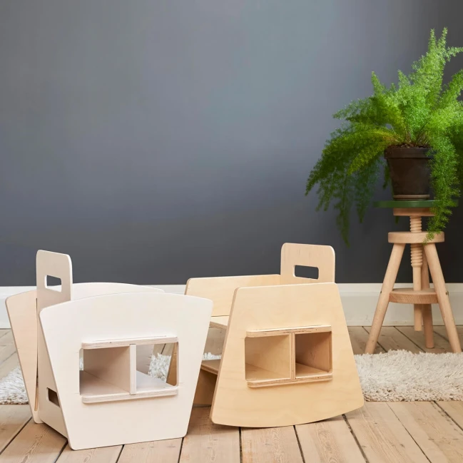 Manis-h FLIP Vip Stuhl - Fantastische Stuhl für Kinder Natur