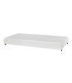Manis-h Low pull-out bed with slatted frame Snow white