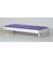 Manis-h cot 90 x 200 cm without slatted frame Snow white with beech post