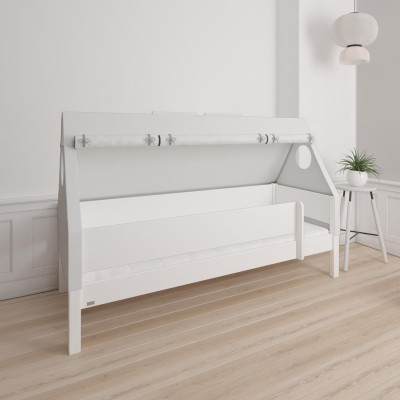 Manis-h cot FULLA 90 x 200 cm with beech wood frame Snow white