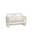 Manis-h FLIP Vip Bank - Fantastic Bench for Kids White Wash