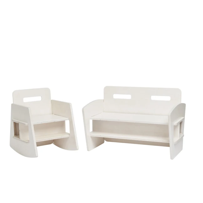 Manis-h FLIP Vip Bank - Fantastica panca per bambini White Wash