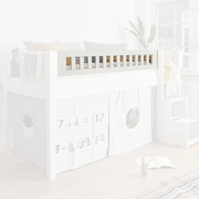 Manis-h 3/4 Gitter Absturzsicherung Snow white