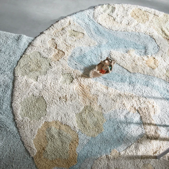 Tapis rond Lifetime - Canoe Adventure - 3D Tufted 130 cm