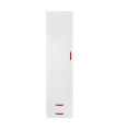 Lifetime short cabinet door + 2 small drawers 50 cm white