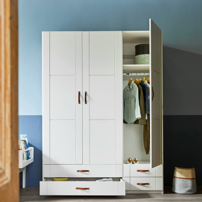 Lifetime short cabinet door + 2 small drawers 50 cm white