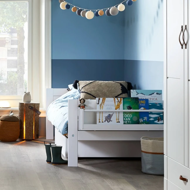 Lettino Lifetime TWIN ROOM 90 x 200 cm con box letto bianco deluxe a doghe