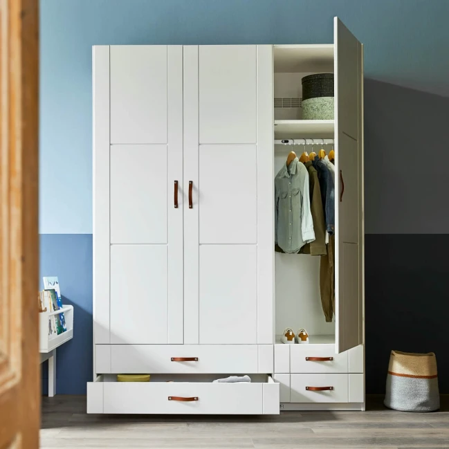 Lettino Lifetime TWIN ROOM 90 x 200 cm con box letto bianco deluxe a doghe