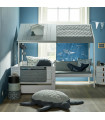 Lifetime Hüttenbett corner mit Sitzbank und Rollboden weiss - Ocean Life