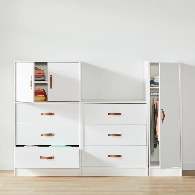 Lifetime ALL-IN-ONE SET 16 grand casier avec tiroirs blancs